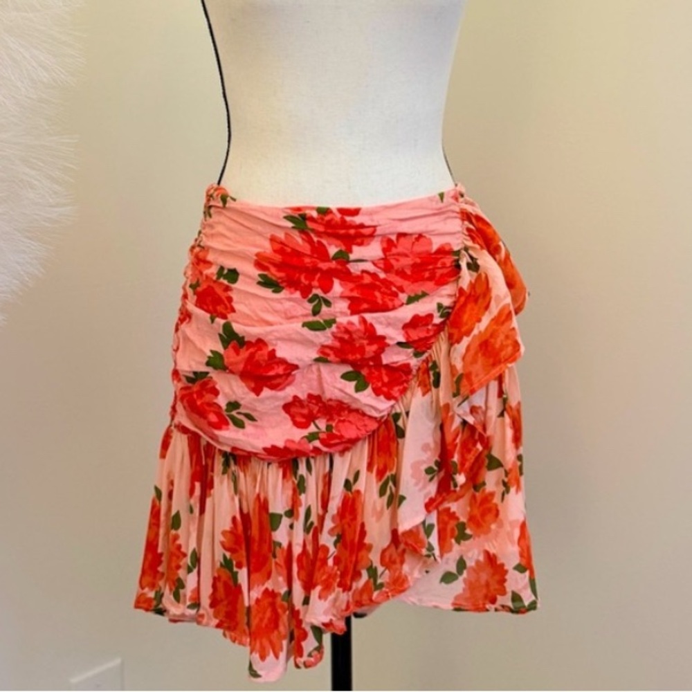 🌾 Maeve‎ Ruched Mini Skirt